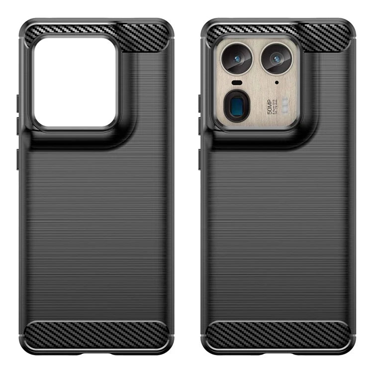 For Motorola Edge 50 Ultra 5G / Moto X50 Ultra 5G Case TPU Phone Cover Carbon Fiber Texture