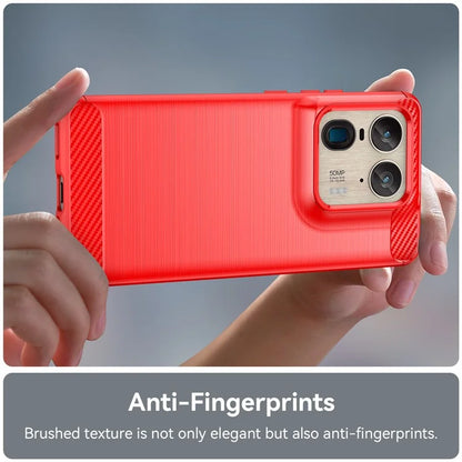 For Motorola Edge 50 Ultra 5G / Moto X50 Ultra 5G Case TPU Phone Cover Carbon Fiber Texture