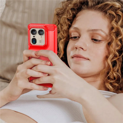 For Motorola Edge 50 Ultra 5G / Moto X50 Ultra 5G Case TPU Phone Cover Carbon Fiber Texture