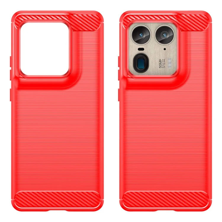 For Motorola Edge 50 Ultra 5G / Moto X50 Ultra 5G Case TPU Phone Cover Carbon Fiber Texture