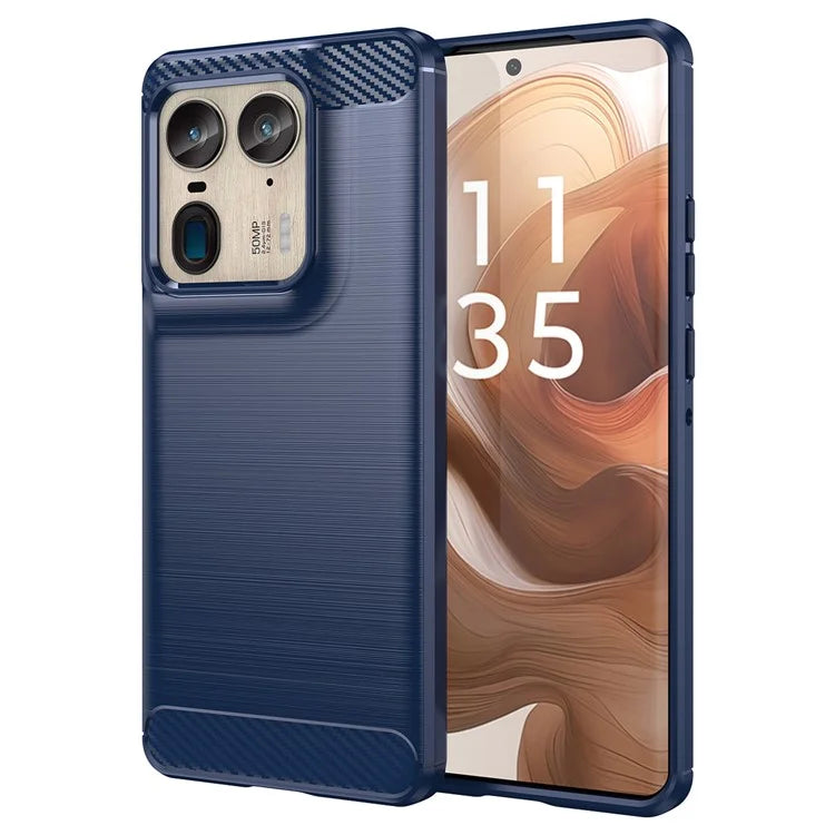 For Motorola Edge 50 Ultra 5G / Moto X50 Ultra 5G Case TPU Phone Cover Carbon Fiber Texture
