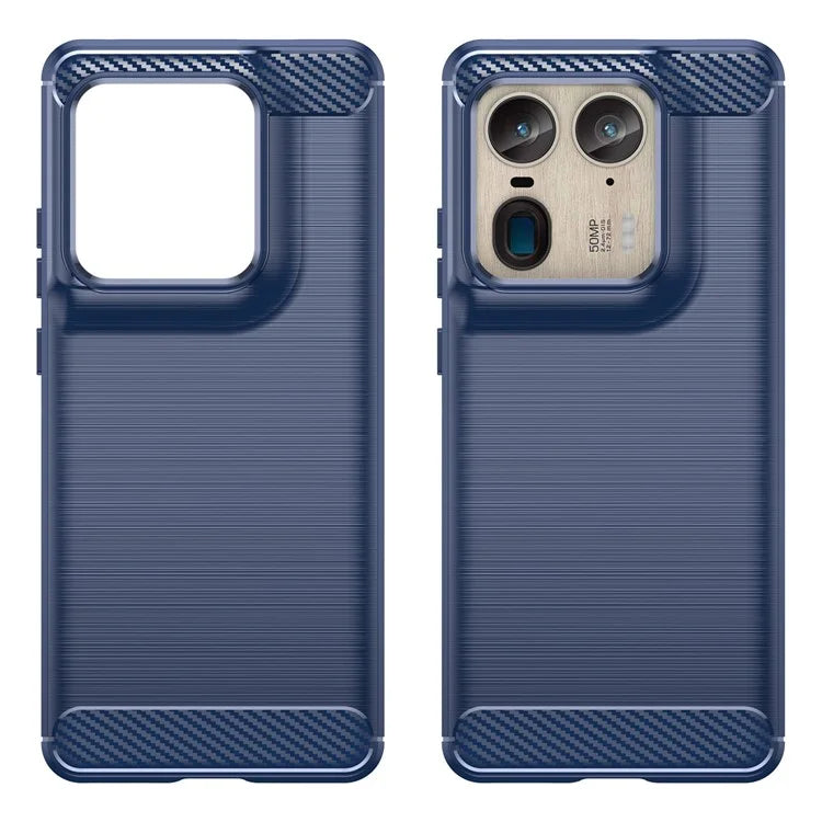 For Motorola Edge 50 Ultra 5G / Moto X50 Ultra 5G Case TPU Phone Cover Carbon Fiber Texture
