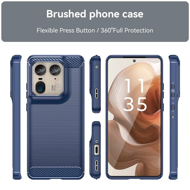 For Motorola Edge 50 Ultra 5G / Moto X50 Ultra 5G Case TPU Phone Cover Carbon Fiber Texture
