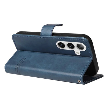 For Samsung Galaxy S24 Case T-Shaped Lines Wallet Stand Leather Phone Cover