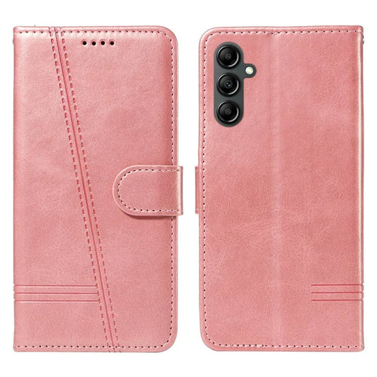 For Samsung Galaxy A05s 4G Leather Phone Case T-Shaped Lines Full Protection