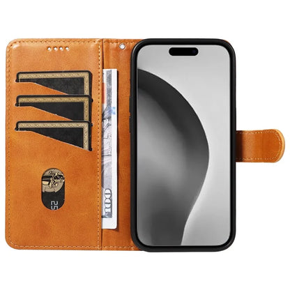 For iPhone 16 Pro Max Case Magnetic Clasp Leather Phone Cover