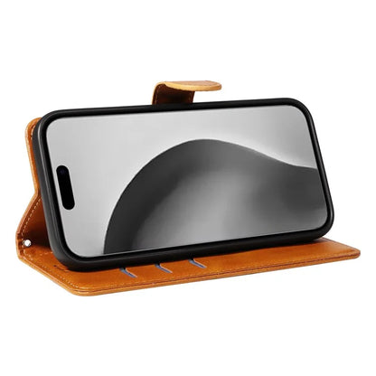 For iPhone 16 Pro Max Case Magnetic Clasp Leather Phone Cover