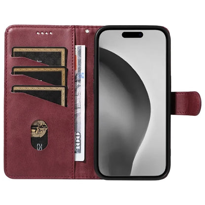 For iPhone 16 Pro Max Case Magnetic Clasp Leather Phone Cover