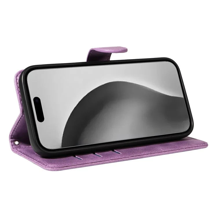 For iPhone 16 Pro Max Case Magnetic Clasp Leather Phone Cover
