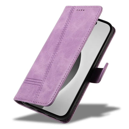 For iPhone 16 Pro Max Case Magnetic Clasp Leather Phone Cover