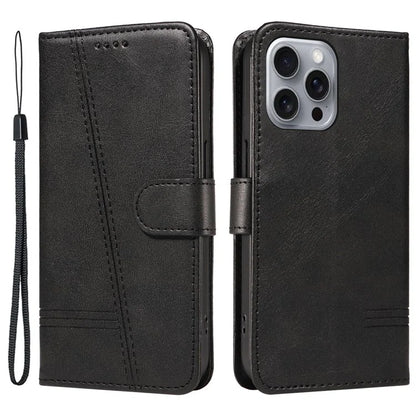 For iPhone 16 Pro Max Case Magnetic Clasp Leather Phone Cover