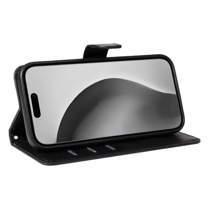 For iPhone 16 Pro Max Case Magnetic Clasp Leather Phone Cover