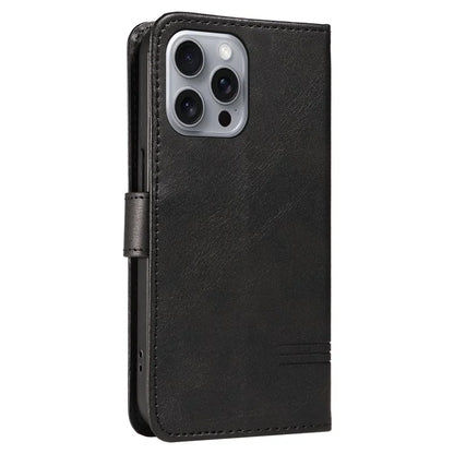 For iPhone 16 Pro Max Case Magnetic Clasp Leather Phone Cover