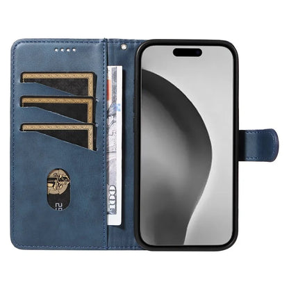 For iPhone 16 Pro Max Case Magnetic Clasp Leather Phone Cover