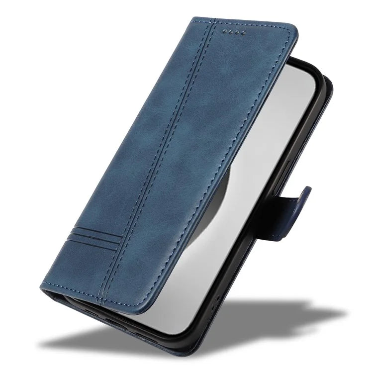 For iPhone 16 Pro Max Case Magnetic Clasp Leather Phone Cover