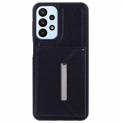 For Samsung Galaxy A33 5G Case Kickstand TPU+PU Phone Cover with Card Holder