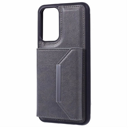 For Samsung Galaxy A33 5G Case Kickstand TPU+PU Phone Cover with Card Holder