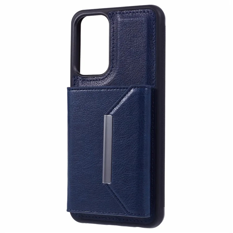 For Samsung Galaxy A33 5G Case Kickstand TPU+PU Phone Cover with Card Holder