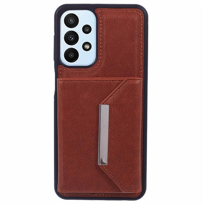 For Samsung Galaxy A33 5G Case Kickstand TPU+PU Phone Cover with Card Holder