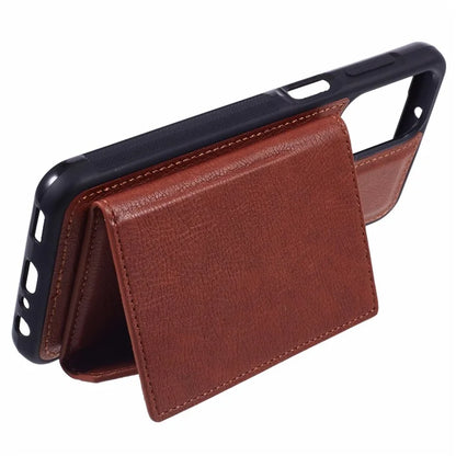 For Samsung Galaxy A33 5G Case Kickstand TPU+PU Phone Cover with Card Holder