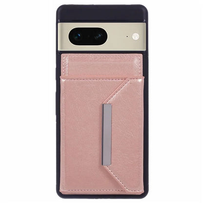 For Google Pixel 7 5G Case Shockproof Kickstand Phone Cover with Card Bag