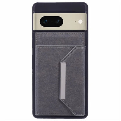 For Google Pixel 7 5G Case Shockproof Kickstand Phone Cover with Card Bag