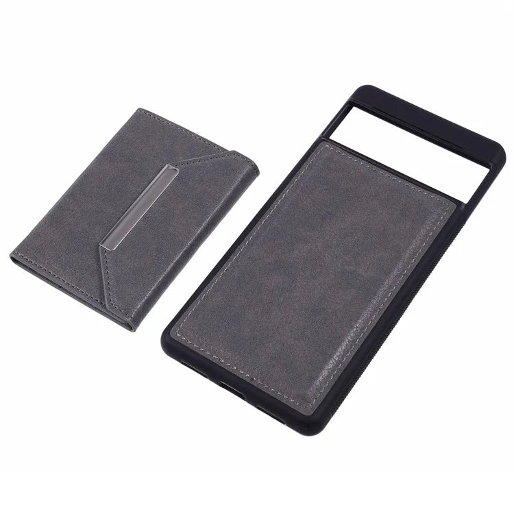 For Google Pixel 7 5G Case Shockproof Kickstand Phone Cover with Card Bag