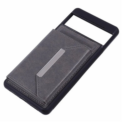 For Google Pixel 7 5G Case Shockproof Kickstand Phone Cover with Card Bag
