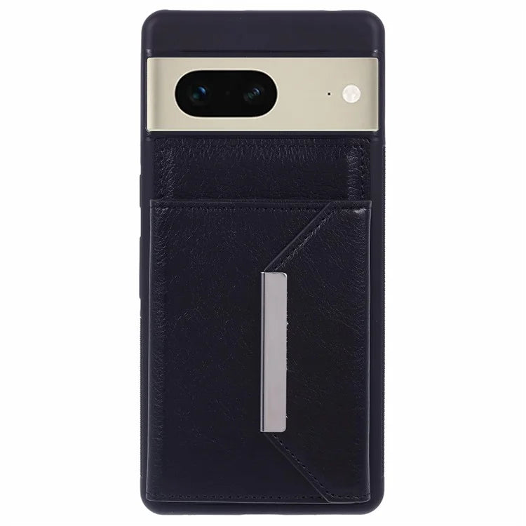 For Google Pixel 7 5G Case Shockproof Kickstand Phone Cover with Card Bag