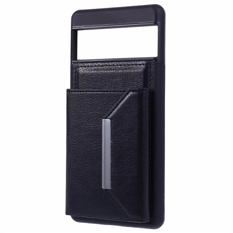 For Google Pixel 7 5G Case Shockproof Kickstand Phone Cover with Card Bag