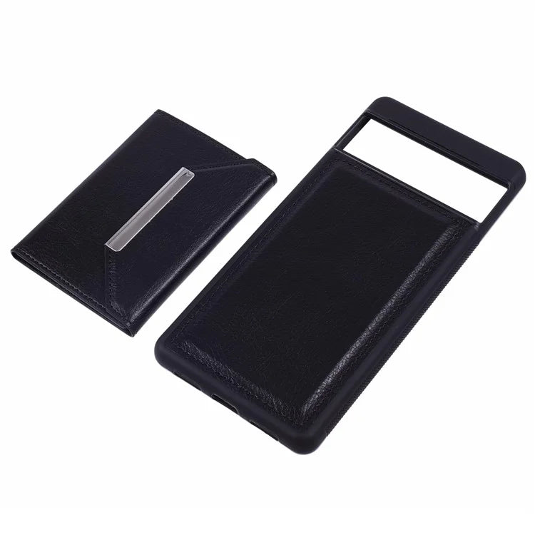 For Google Pixel 7 5G Case Shockproof Kickstand Phone Cover with Card Bag