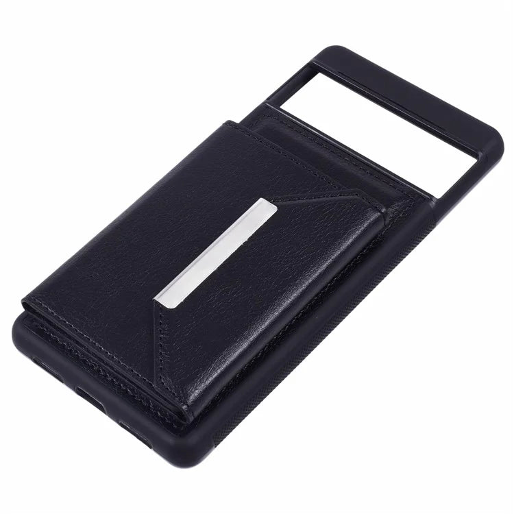 For Google Pixel 7 5G Case Shockproof Kickstand Phone Cover with Card Bag