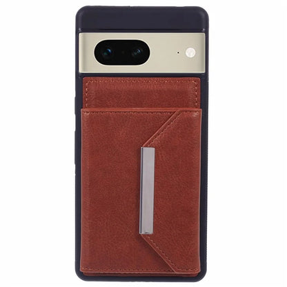 For Google Pixel 7 5G Case Shockproof Kickstand Phone Cover with Card Bag