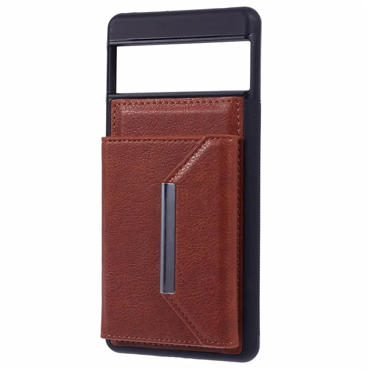 For Google Pixel 7 5G Case Shockproof Kickstand Phone Cover with Card Bag