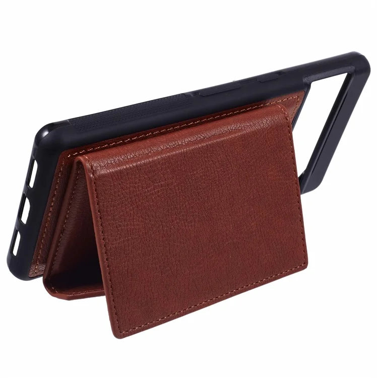For Google Pixel 7 5G Case Shockproof Kickstand Phone Cover with Card Bag