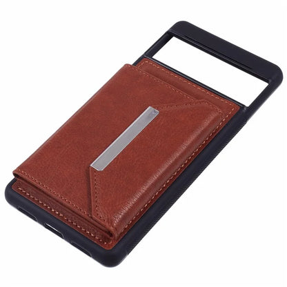 For Google Pixel 7 5G Case Shockproof Kickstand Phone Cover with Card Bag