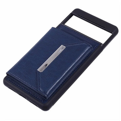 For Google Pixel 7 5G Case Shockproof Kickstand Phone Cover with Card Bag