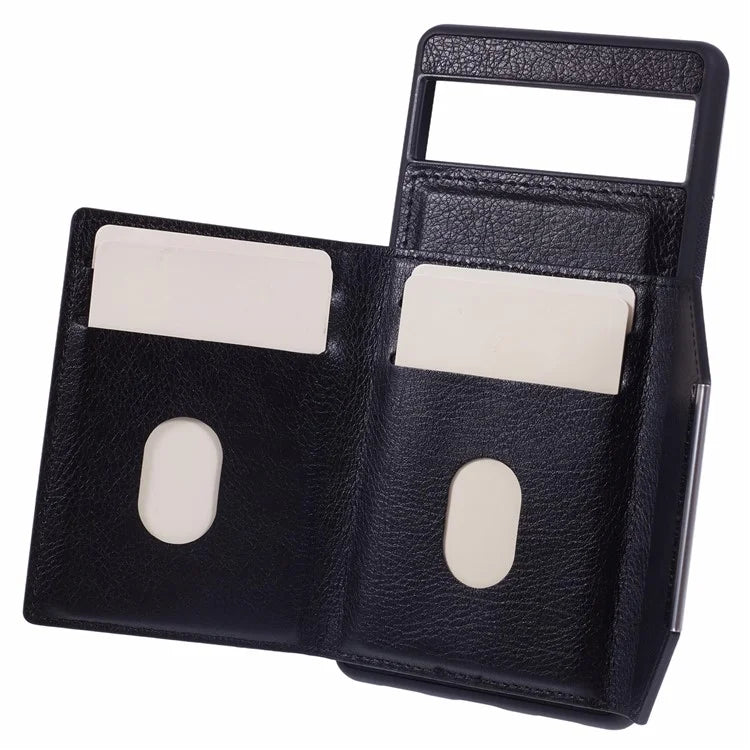 For Google Pixel 7a Case Card Bag Kickstand TPU+PU Phone Cover