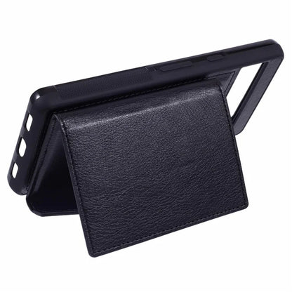 For Google Pixel 7a Case Card Bag Kickstand TPU+PU Phone Cover