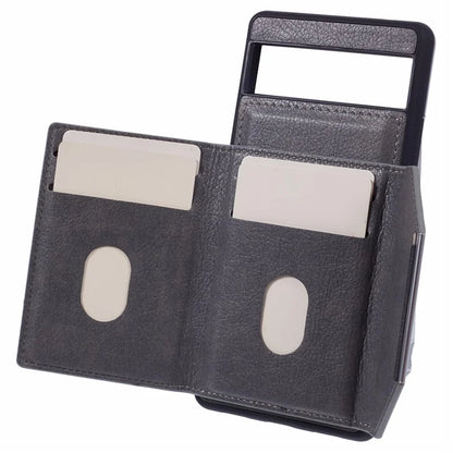 For Google Pixel 7a Case Card Bag Kickstand TPU+PU Phone Cover