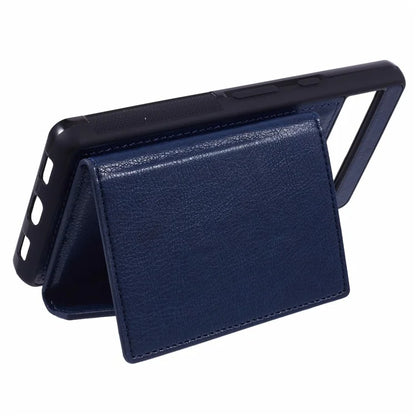 For Google Pixel 7a Case Card Bag Kickstand TPU+PU Phone Cover