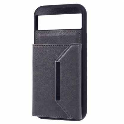 For Google Pixel 8a Case Card Bag Kickstand TPU+PU Phone Cover