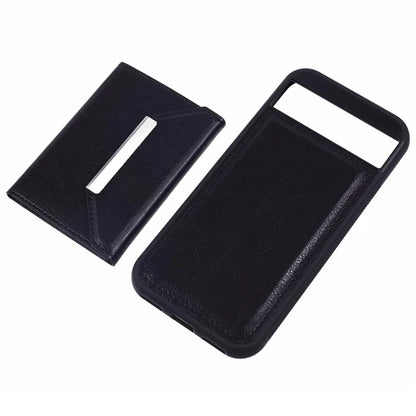 For Google Pixel 8a Case Card Bag Kickstand TPU+PU Phone Cover