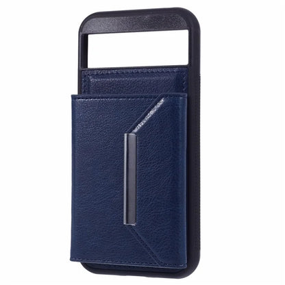 For Google Pixel 8a Case Card Bag Kickstand TPU+PU Phone Cover