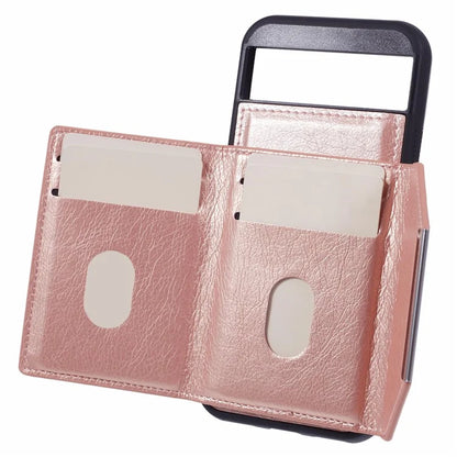 For Google Pixel 8a Case Card Bag Kickstand TPU+PU Phone Cover