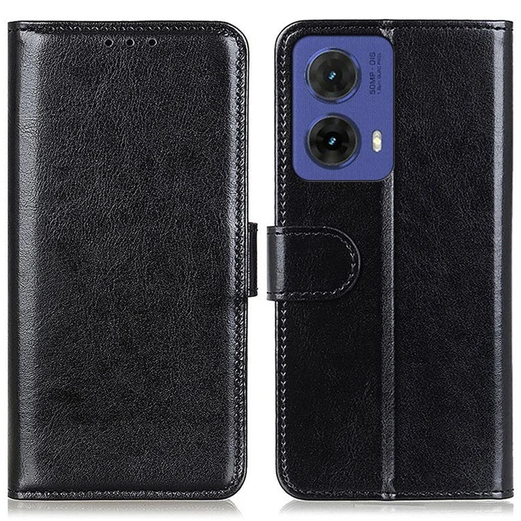 For Motorola Moto G85 5G / S50 Neo 5G Case PU Leather Wallet Crazy Horse Texture Phone Cover