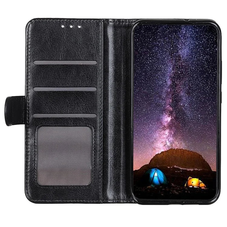 For Motorola Moto G85 5G / S50 Neo 5G Case PU Leather Wallet Crazy Horse Texture Phone Cover