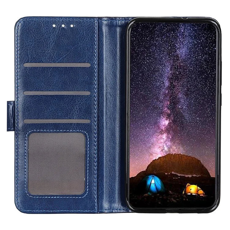 For Motorola Moto G85 5G / S50 Neo 5G Case PU Leather Wallet Crazy Horse Texture Phone Cover