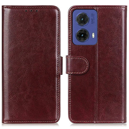 For Motorola Moto G85 5G / S50 Neo 5G Case PU Leather Wallet Crazy Horse Texture Phone Cover