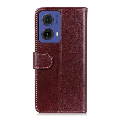 For Motorola Moto G85 5G / S50 Neo 5G Case PU Leather Wallet Crazy Horse Texture Phone Cover